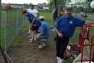 Sylvain Leclerc on the Outlaws bench.