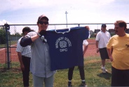 Jim Runciman shows off his vintage Tigers jersey.