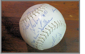 Signed Tigers ball from 1984.